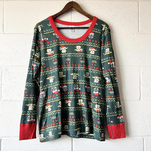 Star Wars Other - Star Wars Yoda Grogu Christmas Long Sleeve Shirt Women’s XL